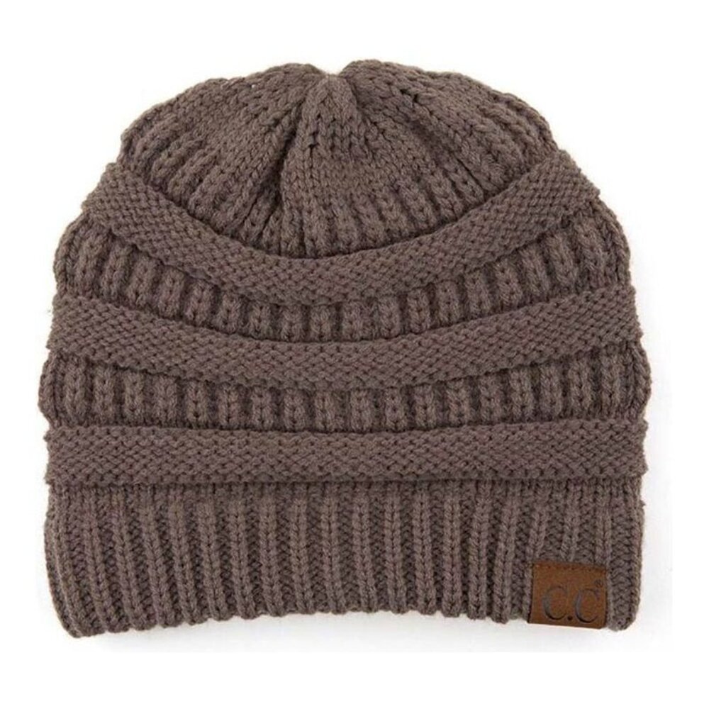 C.C. Slouchy Thick Hat - Teal Grey